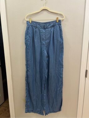 Happily grey pull on tencel chambray pant size 7